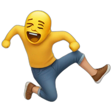 Hurt falling on hills emoji