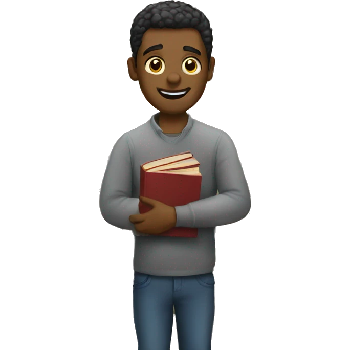 Man buying books emoji