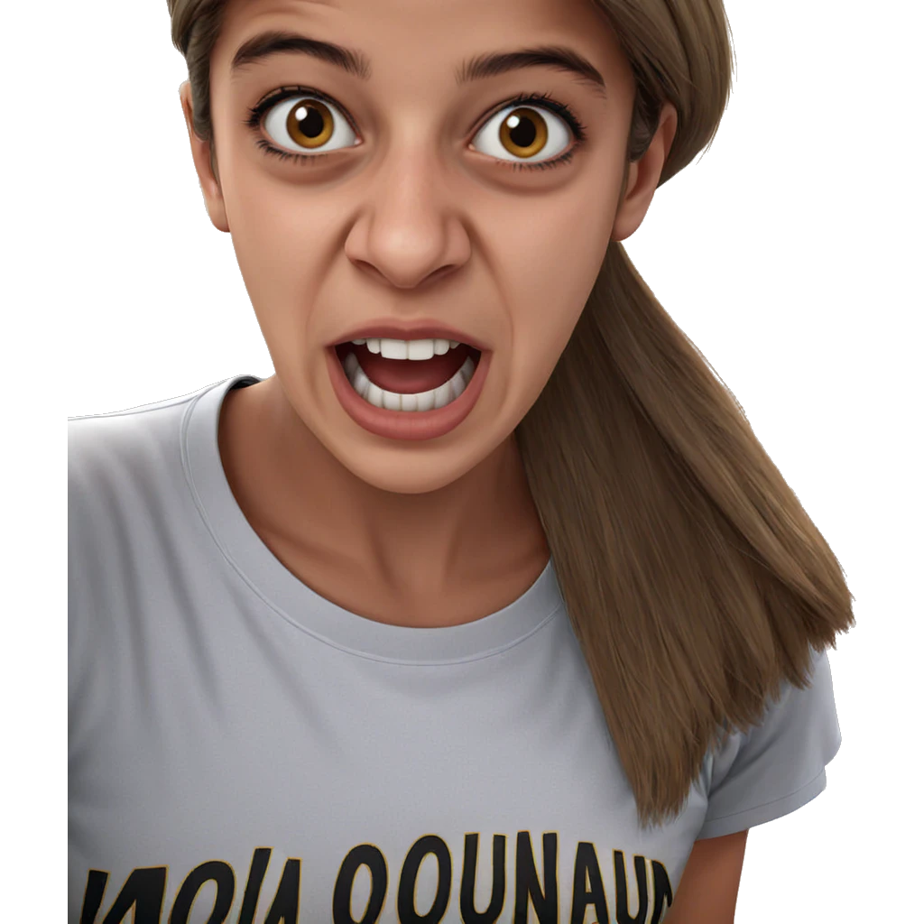 realistic portrait of young woman emoji