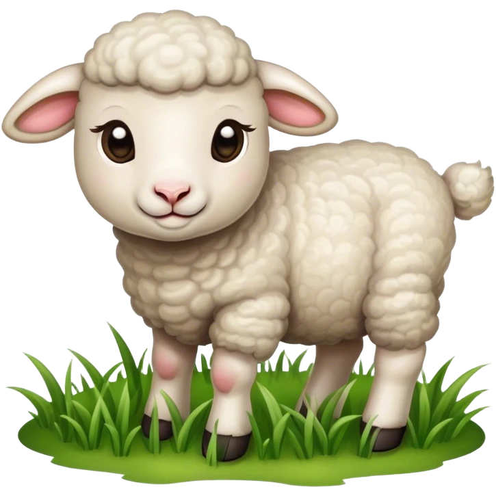 Lamb eating emoji