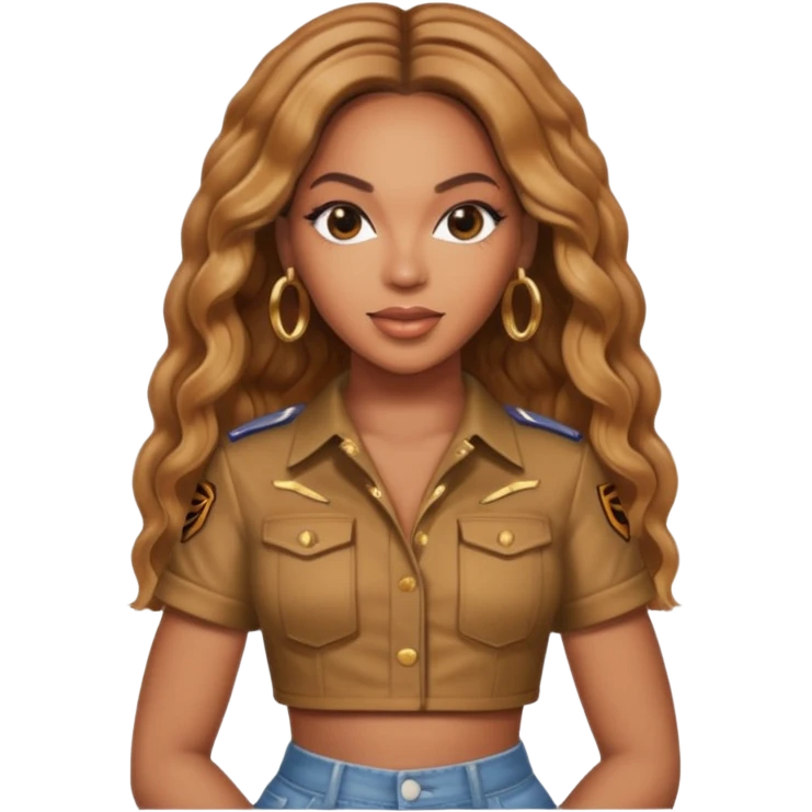 Beyonce from Destiny's Child emoji