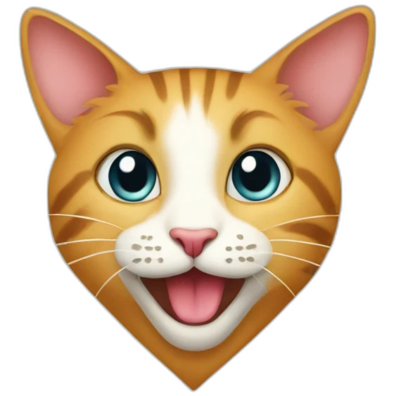 Cats in heart emoji