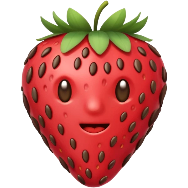 strawberry dipped in chocolate emoji