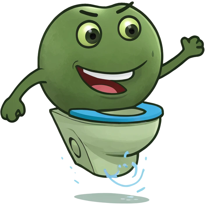 skibidi toilet character, jumping, fun and lively emoji