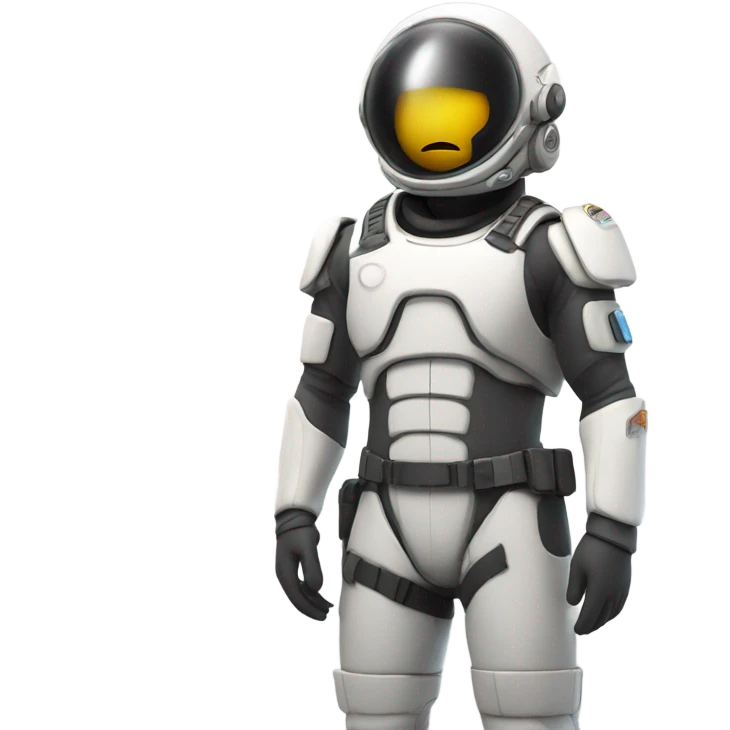soldier spacesuit standing emoji