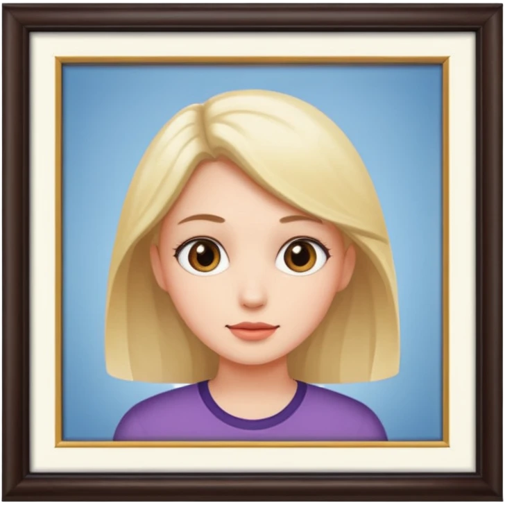 a girly two frames of photos emoji