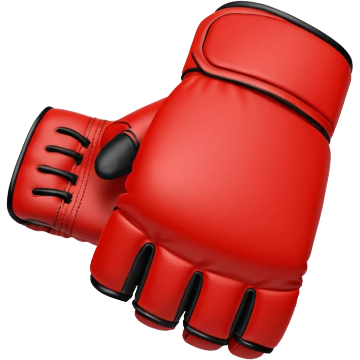red MMA glove simple emoji style emoji