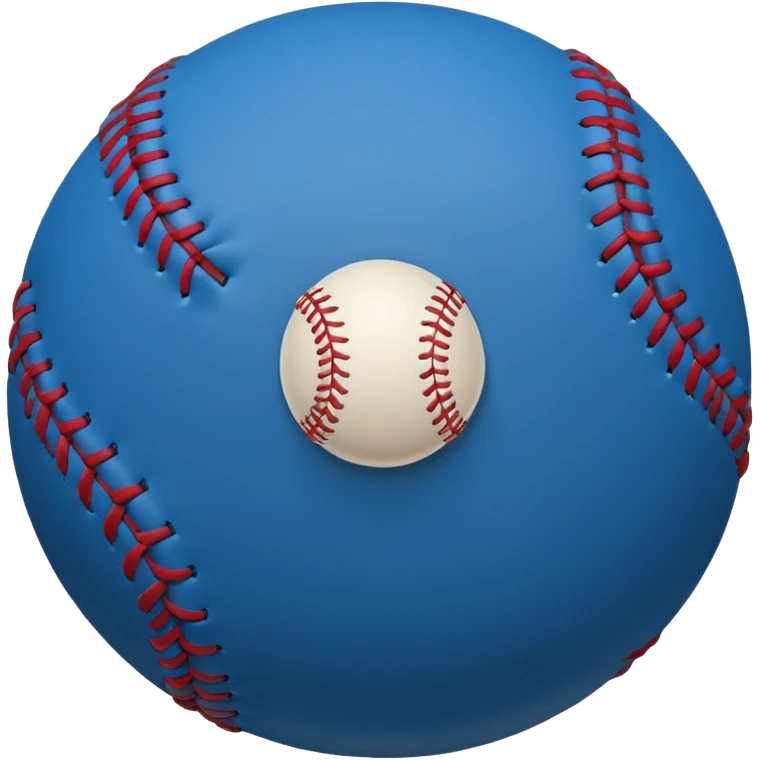 blue baseball ball emoji