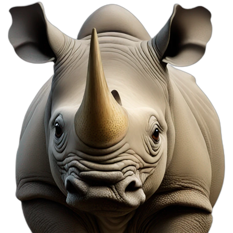 Western Black Rhinoceros emoji