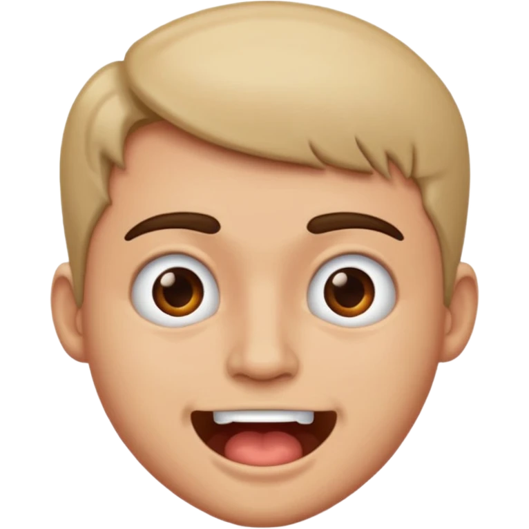 A guy mewing emoji