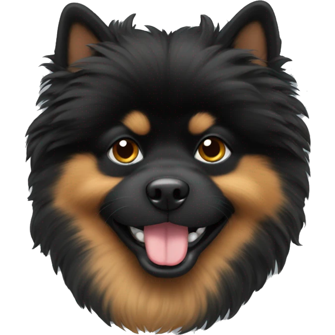 Black mittelspitz emoji