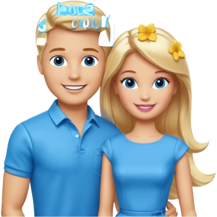 Barbie with Ken  emoji