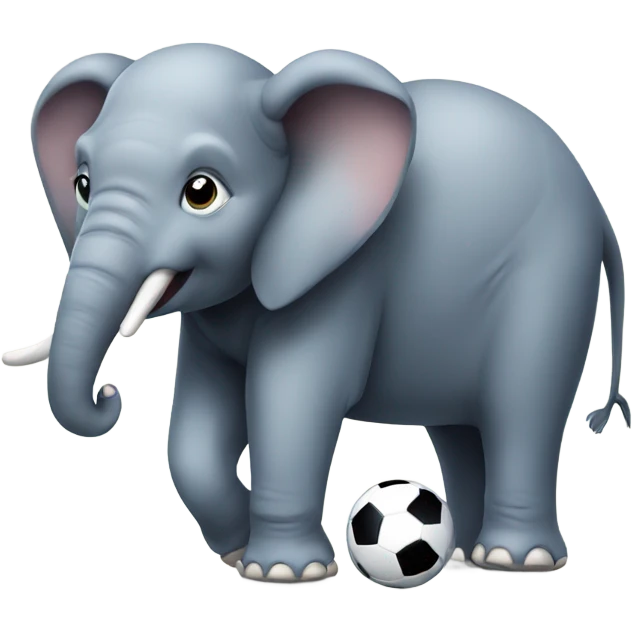 Elephant with a football  emoji