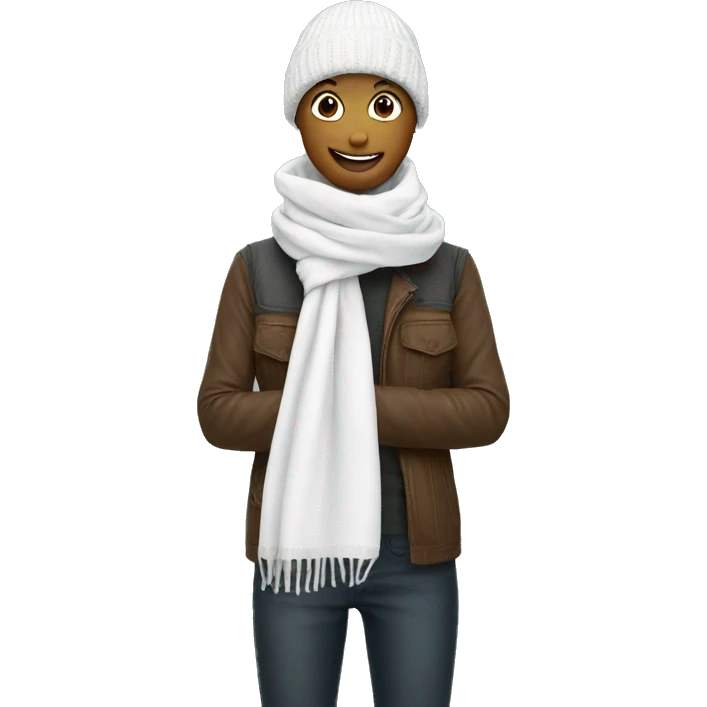 Scarf white emoji