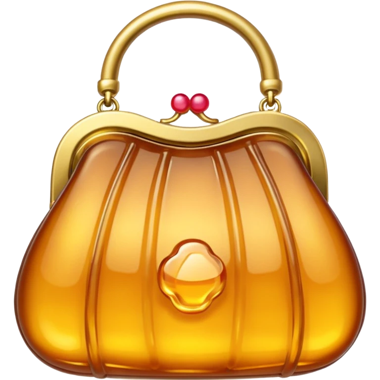 Purse made of honey emoji