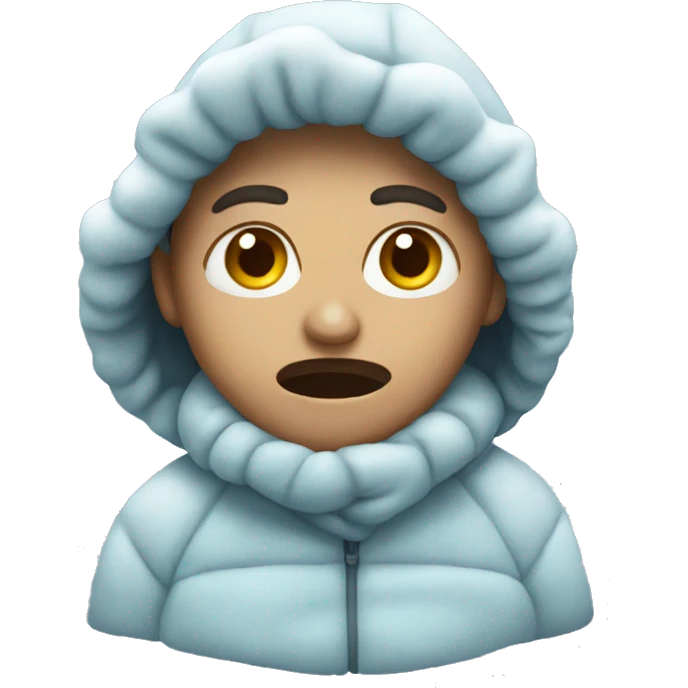 Freezing cold emoji