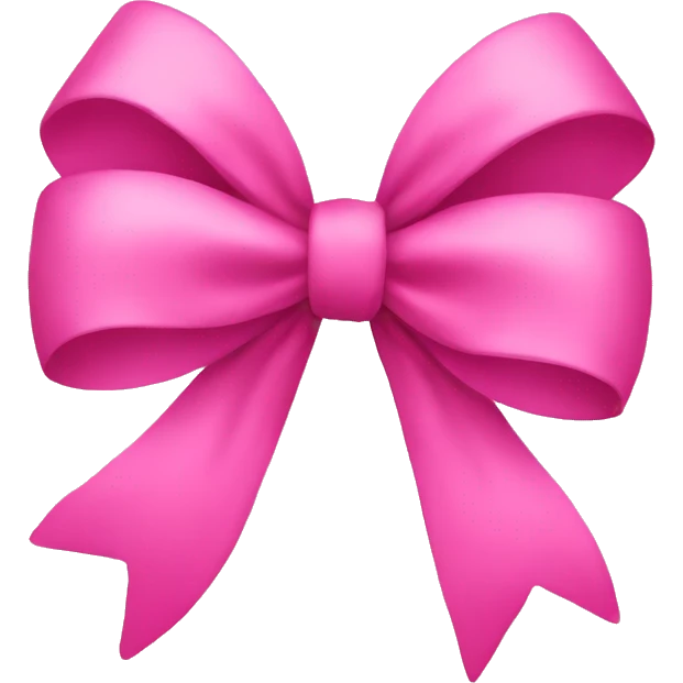 Pink bow emoji