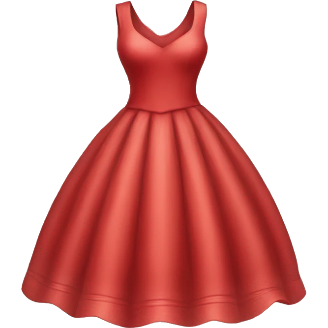 a red dress piece of clothe item only emoji