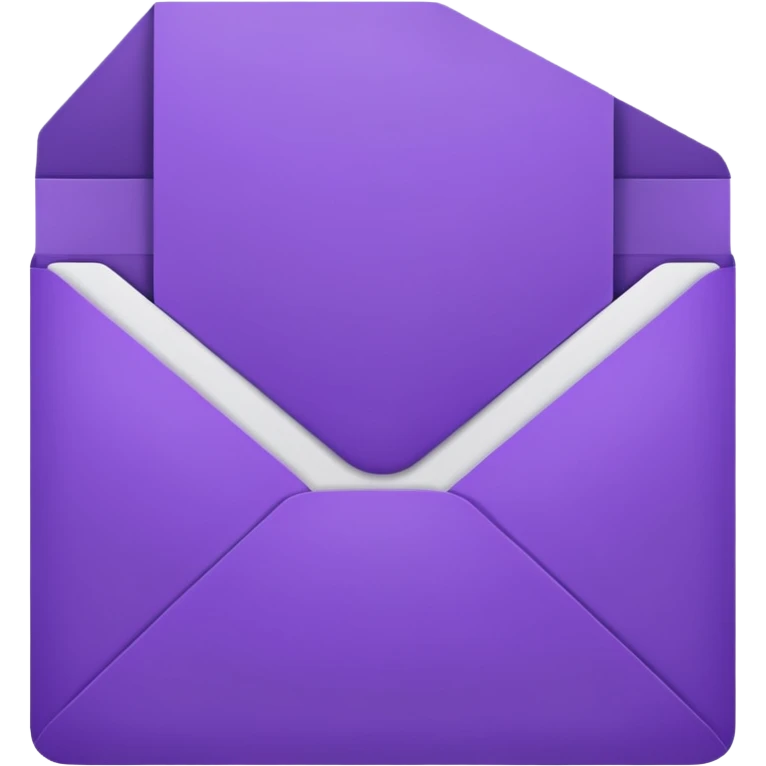 purple empty letter card emoji