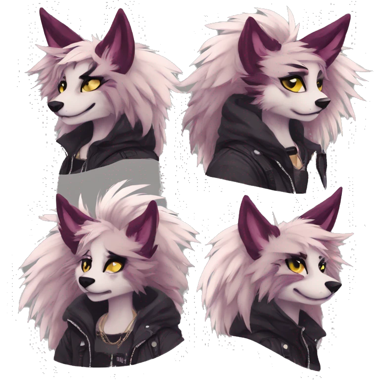 Edgy punk anthro furry by Falvie, LiLaiRa, griffsnuff, AngieWolf emoji