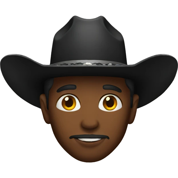 Black cowboy emoji