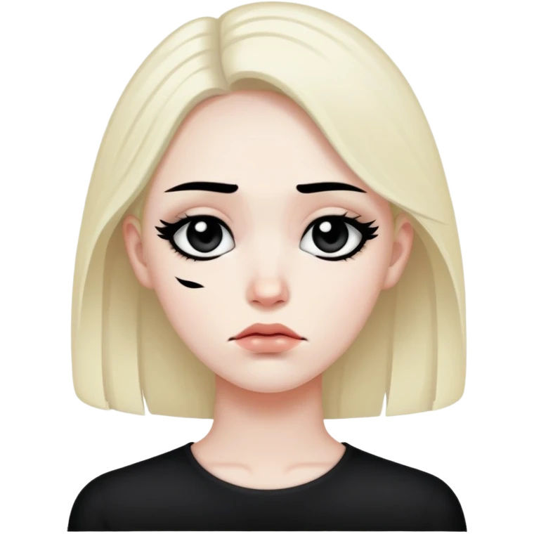 An emo sad face emoji