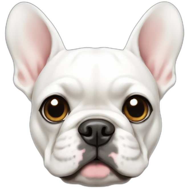 white french bulldog emoji