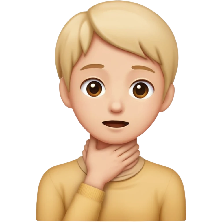 Person grabbing neck  emoji