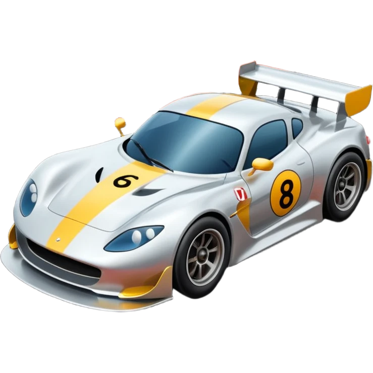 race car with track and cool background emoji