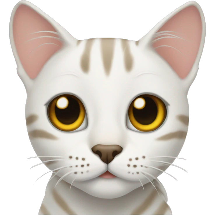 White bengal cat emoji