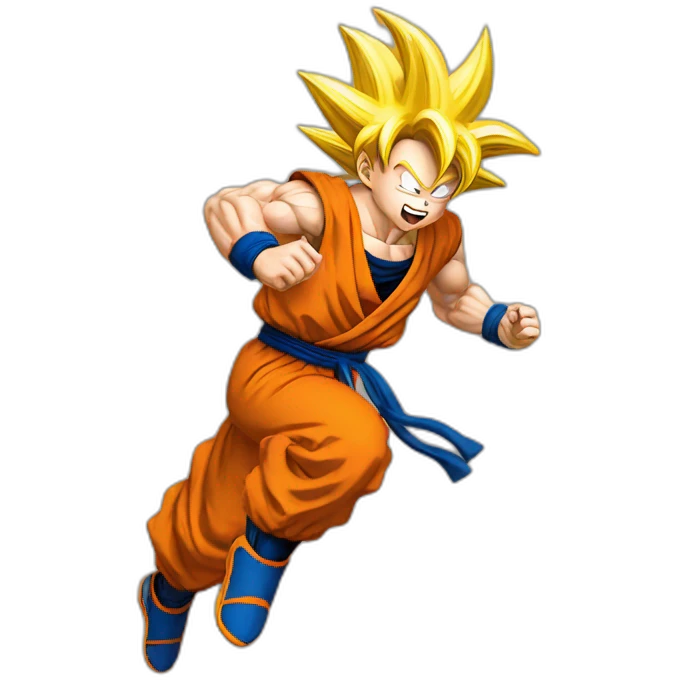 Goku corriendo emoji