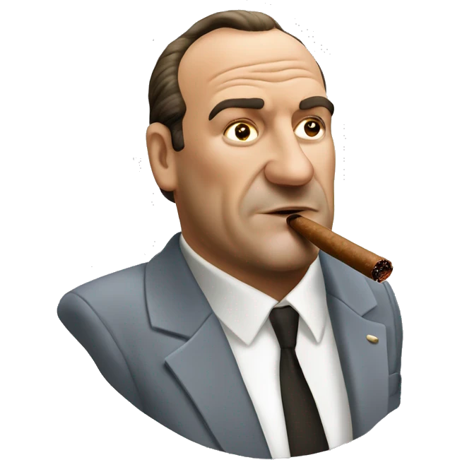 Tony soprano smoking a cigar  emoji