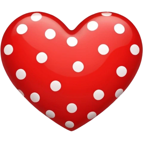 heart with a polka dot pattern emoji