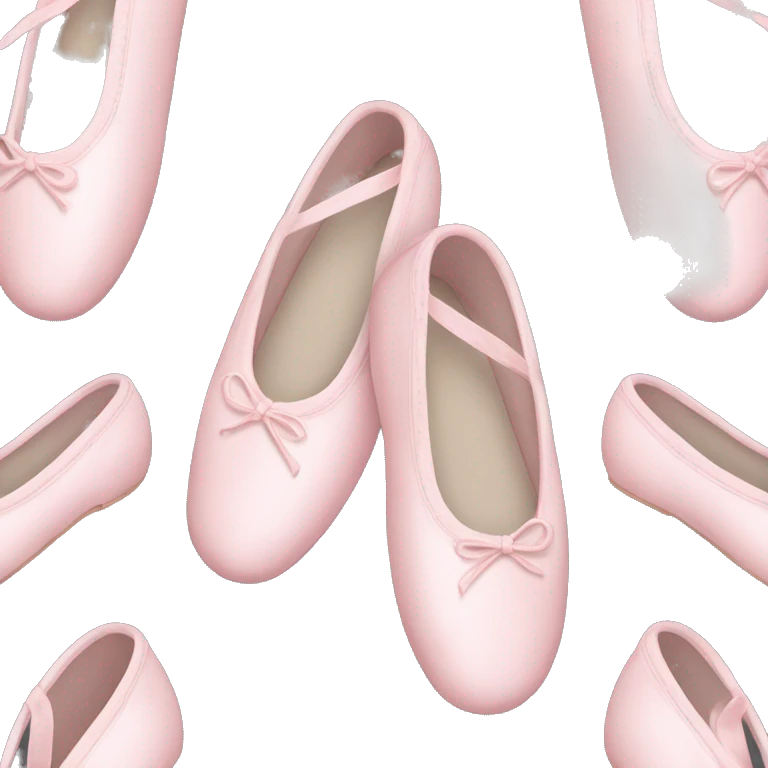Pale pink ballet shoes emoji