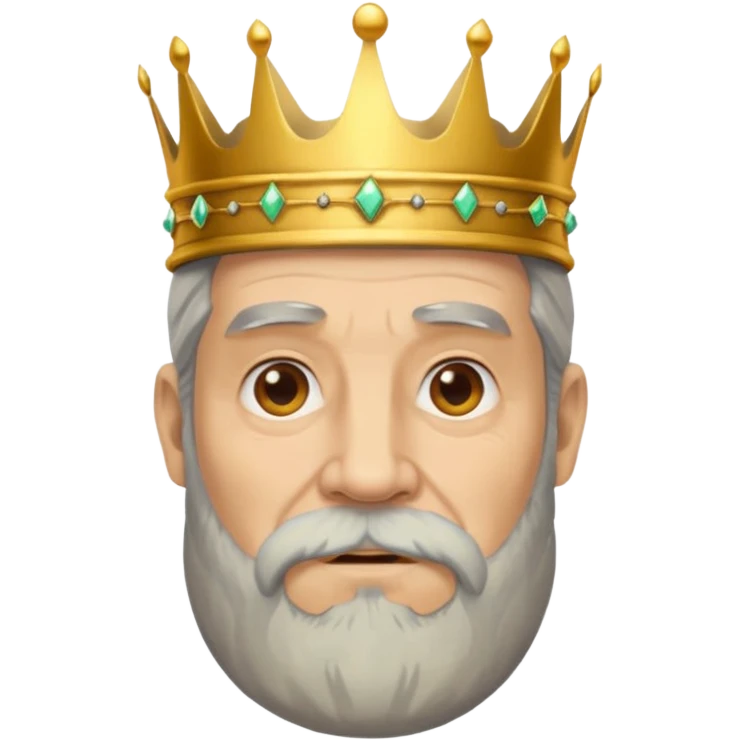 Make it based off a king make it based off the king , but make it an old man emoji