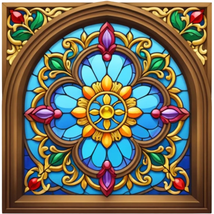 Stained glass window emoji