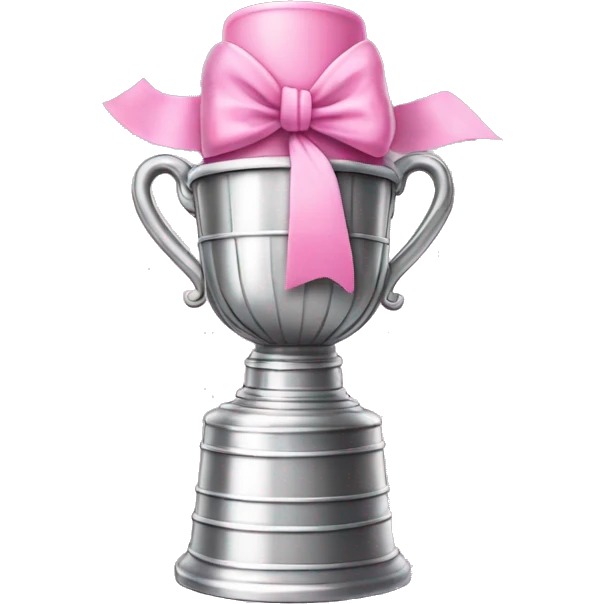 pink stanley cup with bow emoji