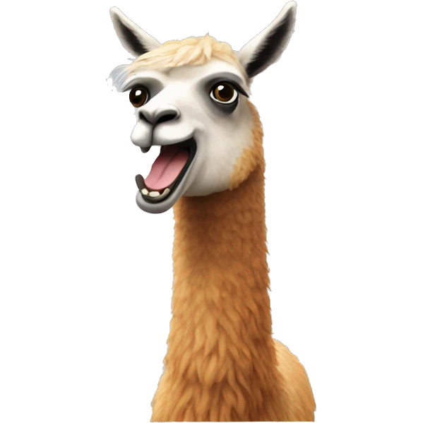 Llama spitting  emoji