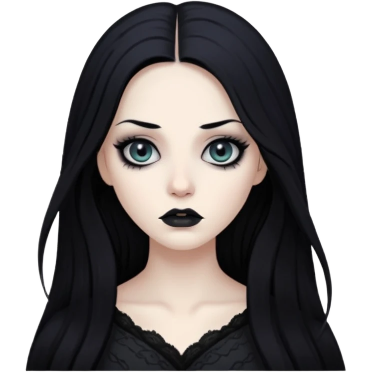 haunted portrait of a woman emoji