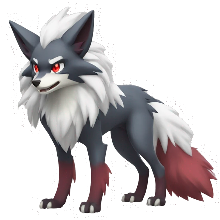 Zoroark-Lycanroc full body emoji