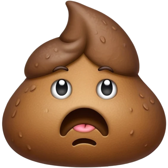 sad disappointed poop character emoji