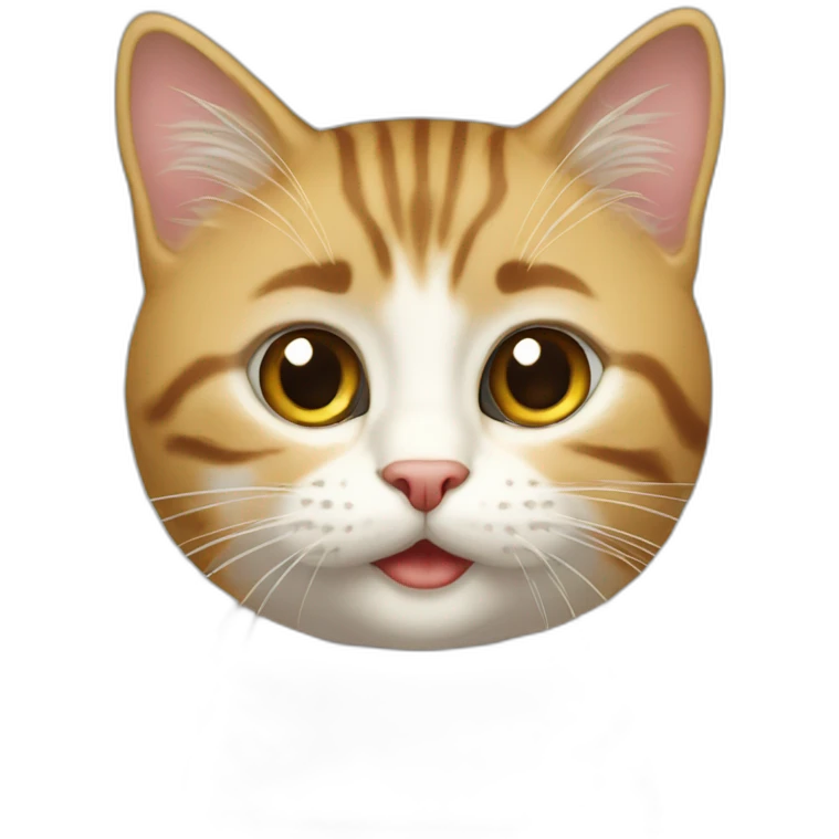 Котёнок с арбузом emoji