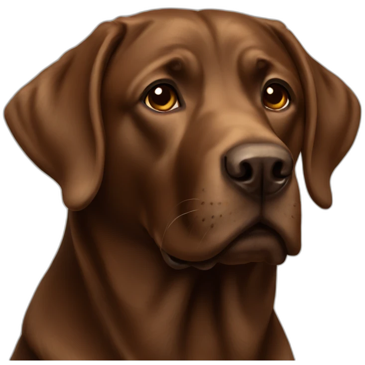 Brown labrador emoji