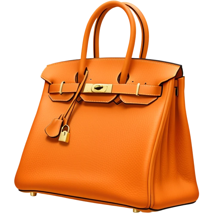 soft orange hermes birkin bag emoji