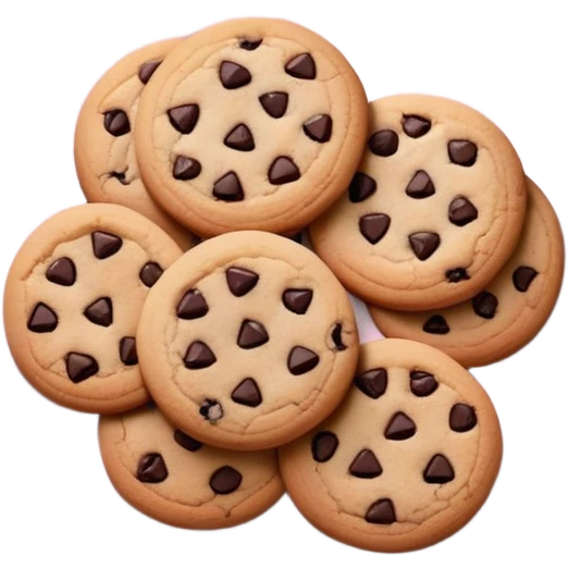 Pastel pink plate of cookies emoji