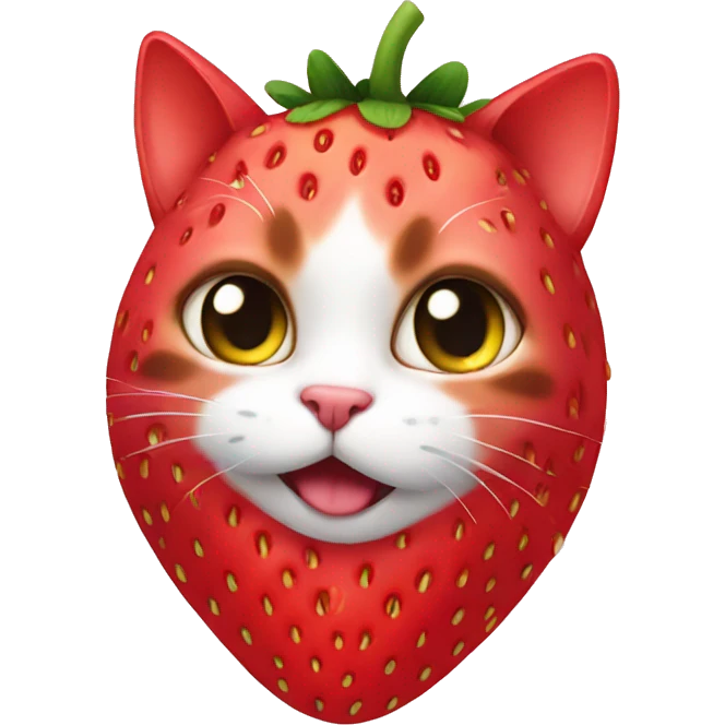 strawberry cat emoji
