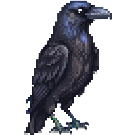 black raven bird emoji