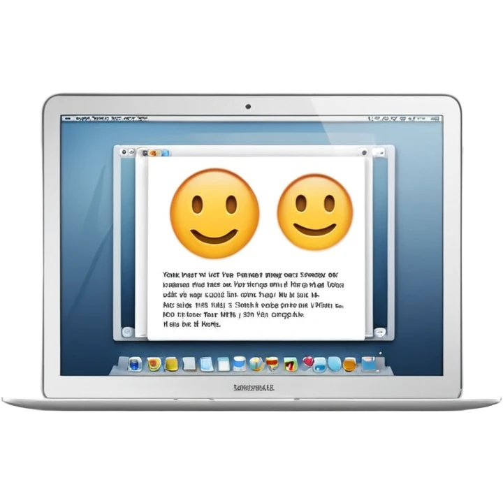 text on desktop emoji