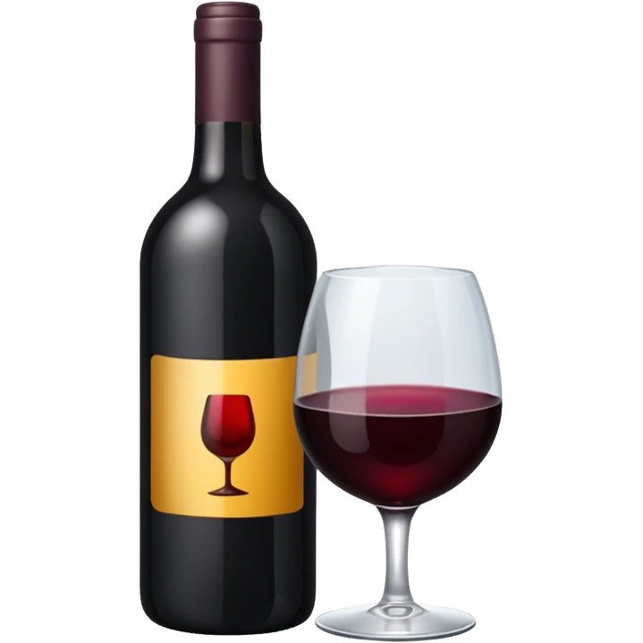 black wine emoji