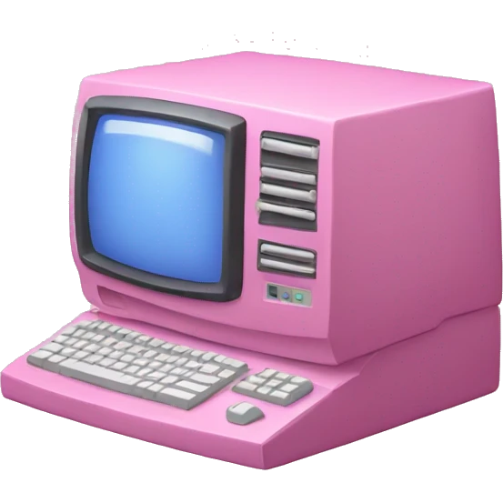 Pink computer  emoji